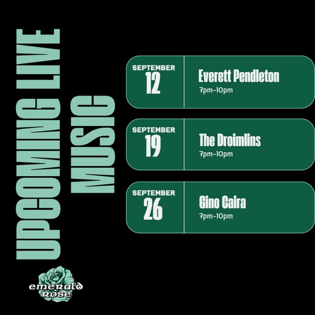Live Music Saturdays are BACK!