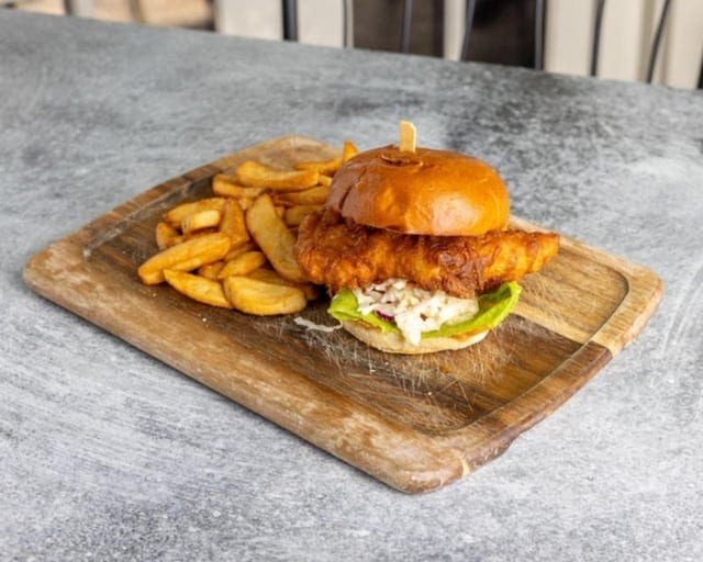 Beer Batter Fried Fish Sandwich
